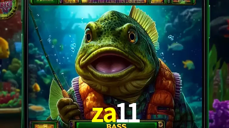 Personagem de peixe pescador do popular jogo de slot com tema de pescaria, uma das emocionantes opções de caça-níqueis para jogar e ganhar no cassino za11.